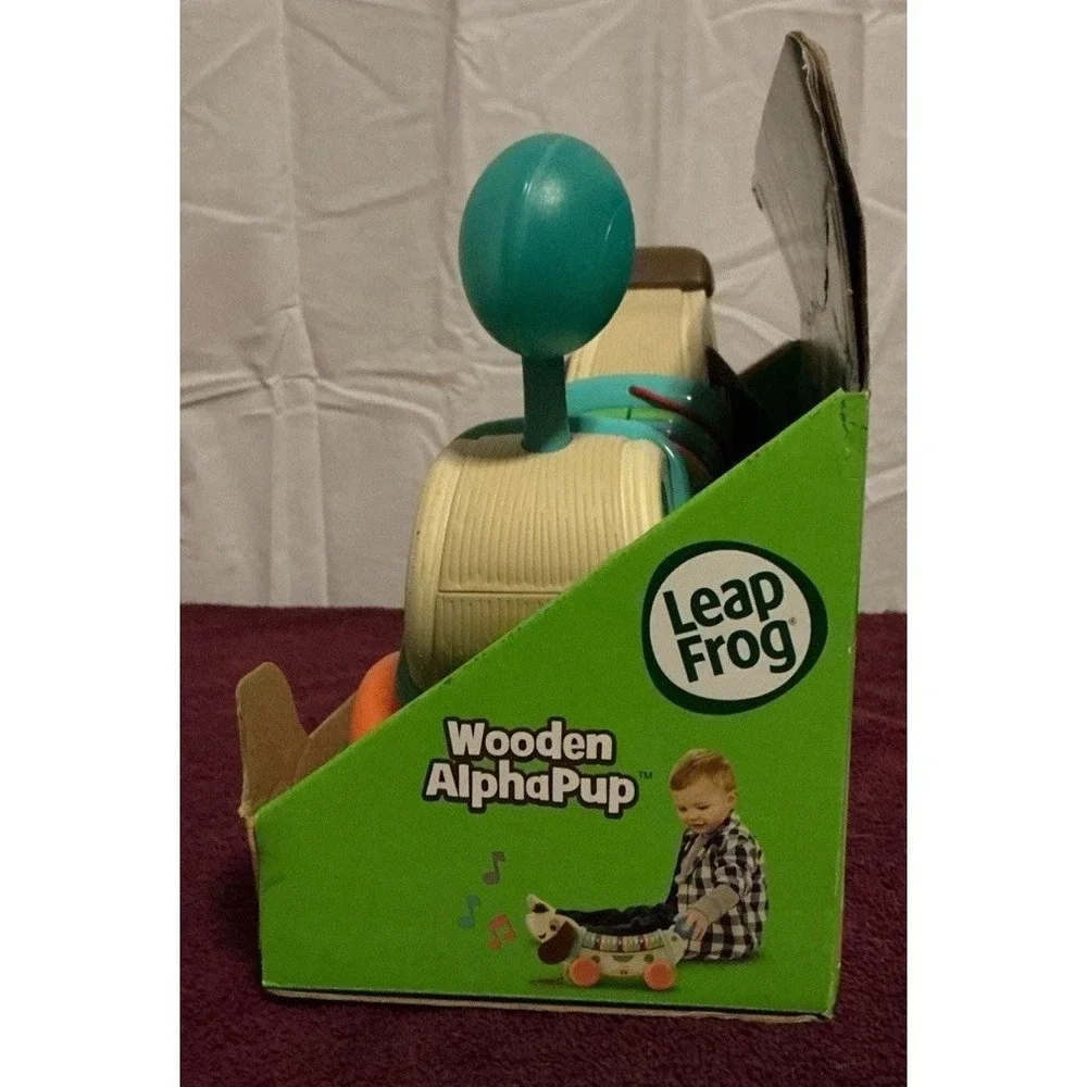 VTech LeapFrog Wooden AlphaPup, Pup-tastic Letter-Learning Fun, Tested And Works